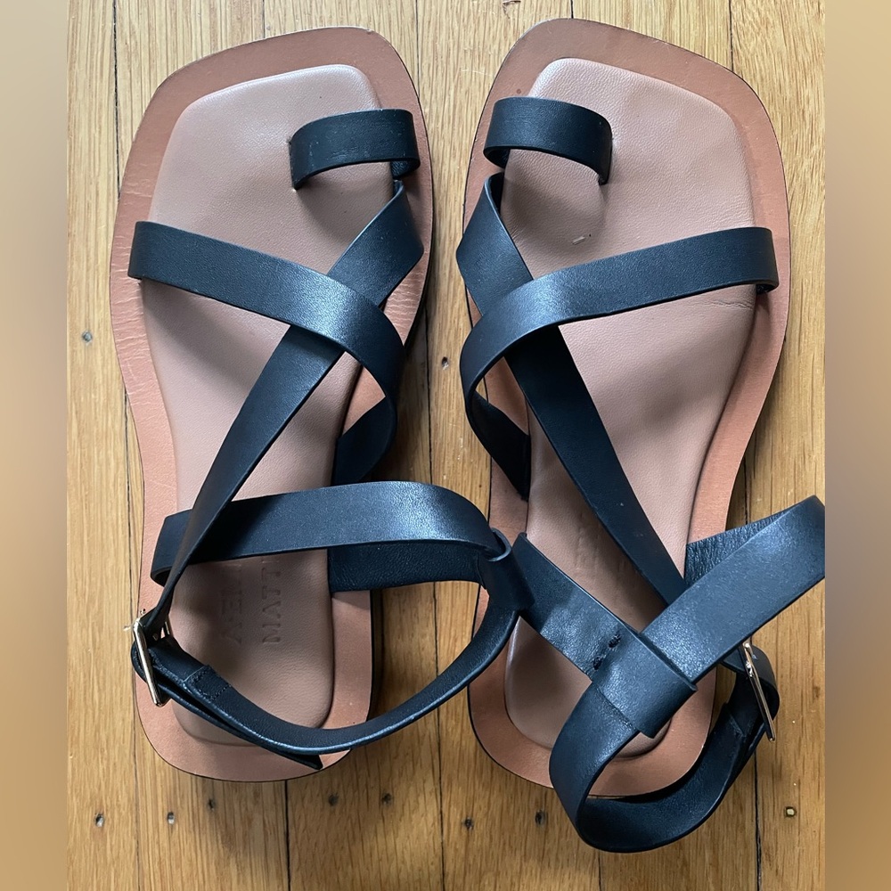 A EMERY X Matteau Spargi leather sandals, black, size 35 - Picture 5 of 6
